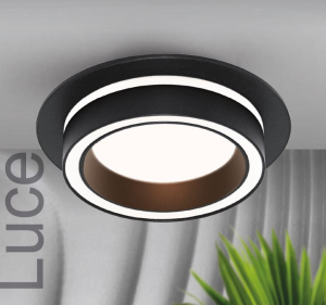 Светильник точечный под лампу GX53 WOLTA Чёрный IP20 LUCE 