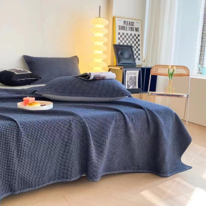 Покрывало хлопок синее 2,3*2 м