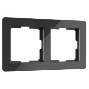 Рамка Acrylic Черный 2-х местная W0022708 (10)