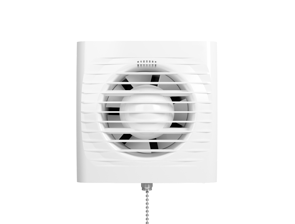 Вентилятор осевой вытяжной с шнуровым тяговым выключателем D 100 OPTIMA 4-02 (20)