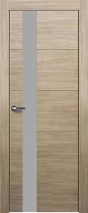 Дверь Дуб серо-зеленый 701 ДО 21- 7 (пр/л), мех.замок, (600мм) СтеклоСильвер