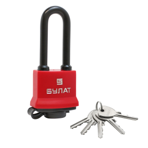 Замок навесной БУЛАТ ДД ВС 1-П41-01 ПЛ всепогодный 5 кл. d=6,5мм (72,6)