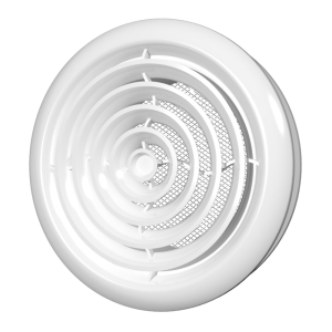 Диффузор приточно-вытяжной со стопорным кольцом и фланцем D160 (30)