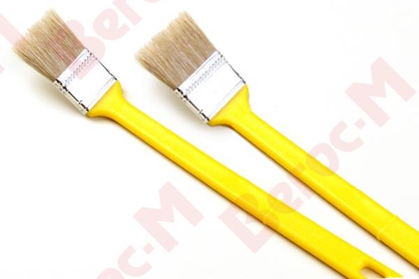 Кисть КФР (радиаторная) эксперт 70*12 желтая ручка (100)