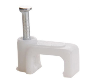 Скоба электроустанов, плоская 7мм (50шт)