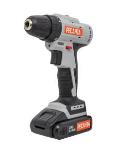 Дрель-шуруповерт акк. Ресанта  ДА-20-2ЛК-Б (бесщет.двигатель) 20В, 55 Нм, 2 Ач, 0-400/1-1400 об.м