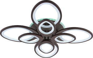 Светильник AU61632/4+4 COF RGB LED Кофе 189+8W ПДУ 745*120**