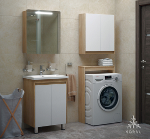 Шкаф-зеркало Остин 50 С (пайн) (1)