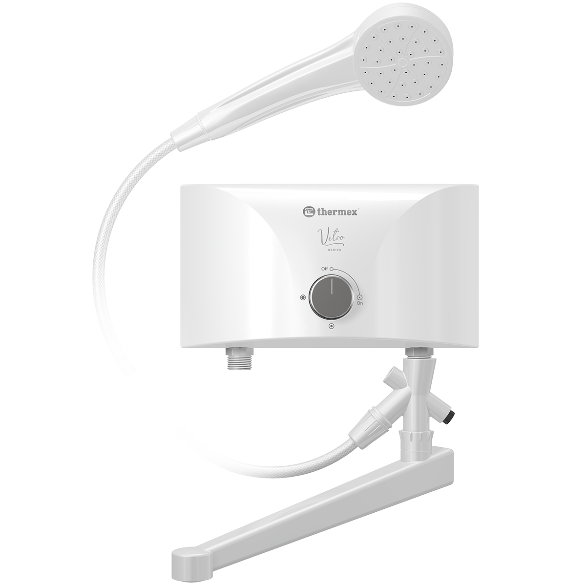 Электроводонагреватель проточный THERMEX Vetro 6500 combi (1)