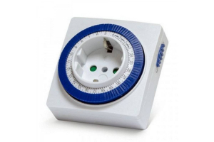 Розетка с таймером механическим 3600Вт, 96 вкл./выкл. сутки, интервал 15 мин. (12)