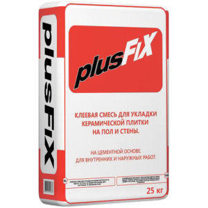 Клей 25 кг для керамической плитки PlusFix C0 (1/54)