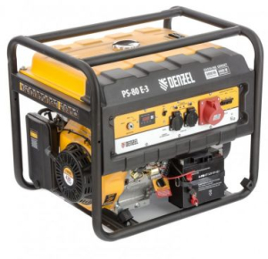Генератор бензиновый PS 80 E-3, 6,6 кВт, 400В, 25л, электростартер// Denzel