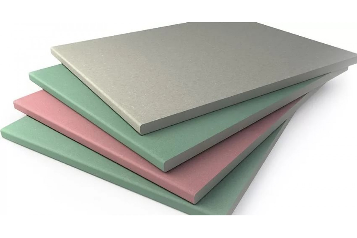 Гипсокартон ВОЛМА влагостойкий 2,5*1,2м 12,5мм (50)