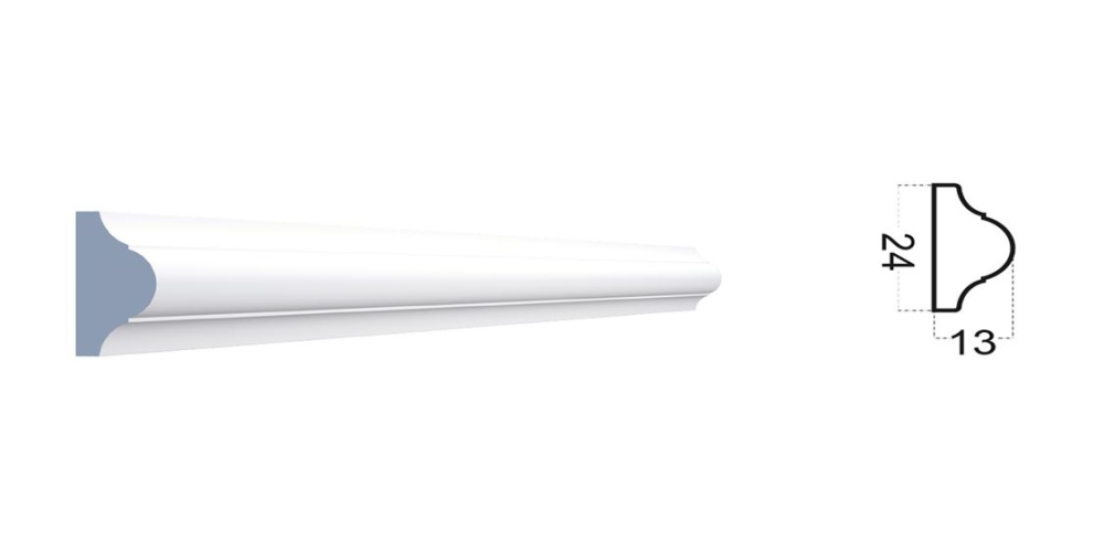 Молдинг под покраску Kr112M/R (26*12*2000 мм) (уп.45шт)