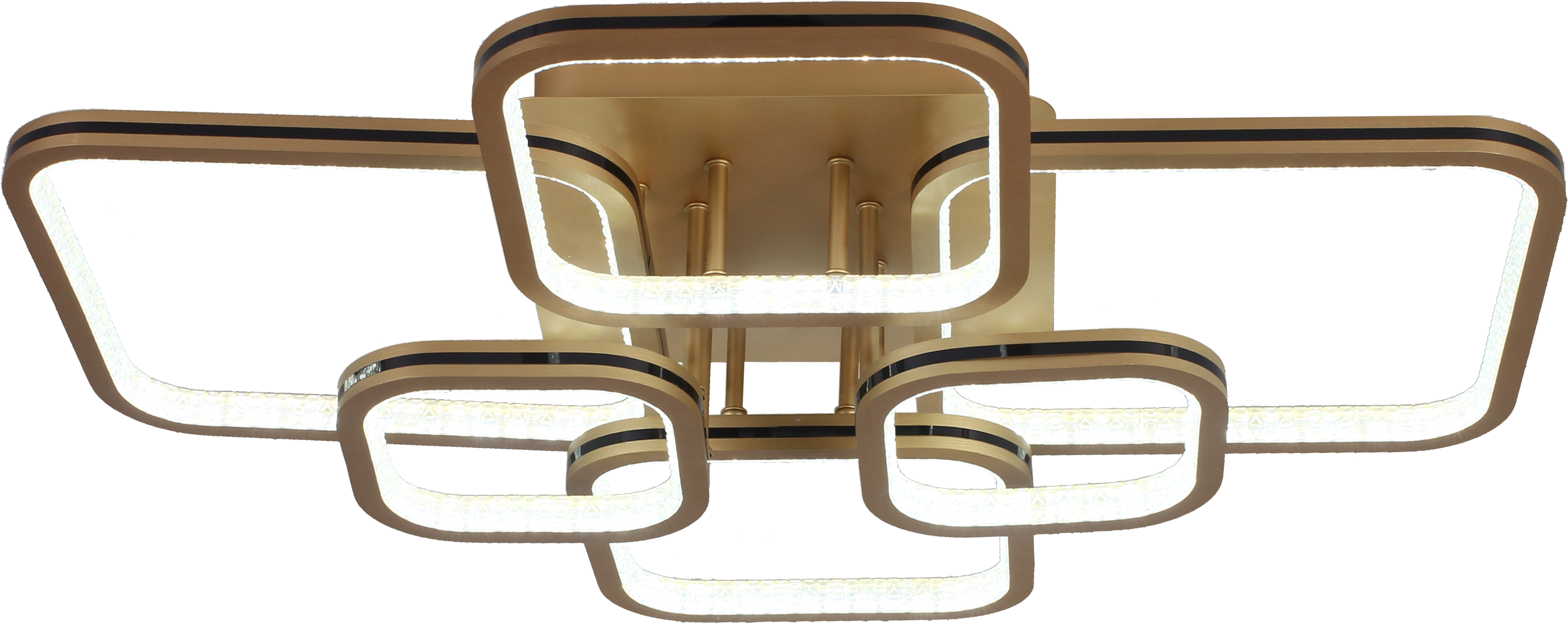 Светильник AU61207/6 GOLD+BK LED Золото+Черный 196W ПДУ 750*620*170