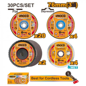 Набор дисков по металлу 76 мм 30 шт INGCO MCD07630 (1)