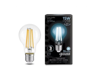 Лампа светодиодная филамент 15Вт 4100К Е27 Gauss(40)