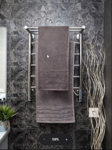 Полотенце махровое Олимп 50*90 см, серый