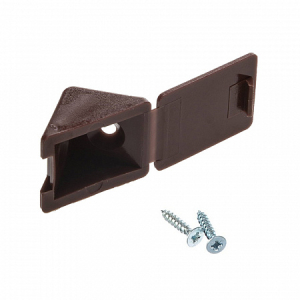 Уголок мебельный с шурупом - дуб (4 шт) - пакет (10)