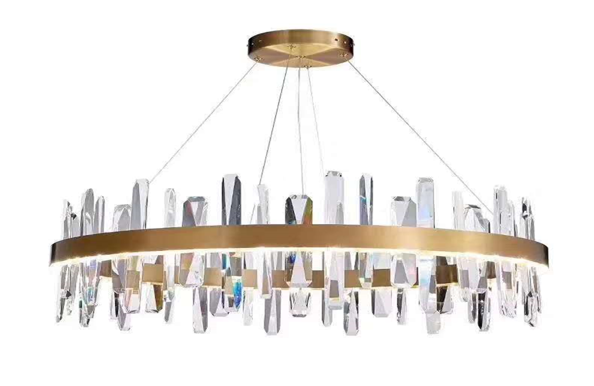 Потолочный светильник AU31803-600 СН Хрусталь LED 67*67*20 хром