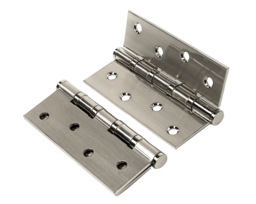 Петля универсальная стальная В2В 100*75*2,5, никель матовый