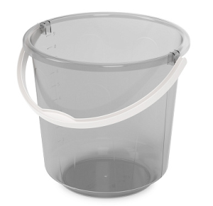 Ведро 10,0л "Хозяюшка" серо-тонированный (10) М1212 Альтернатива