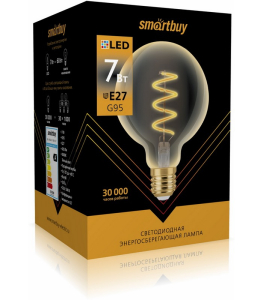 Лампа светодиодная 7Вт E27 3000К ART Smartbuy-G95 (10)