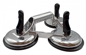 Присоска алюминиевая зажимная тройная для плитки и стекла 118 мм, 282003 (1)