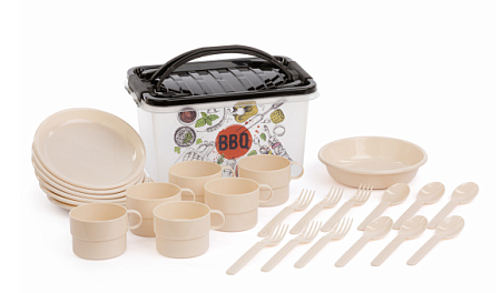 Набор д/пикника "Гурман" 6 персон 7,0л (5) М3058