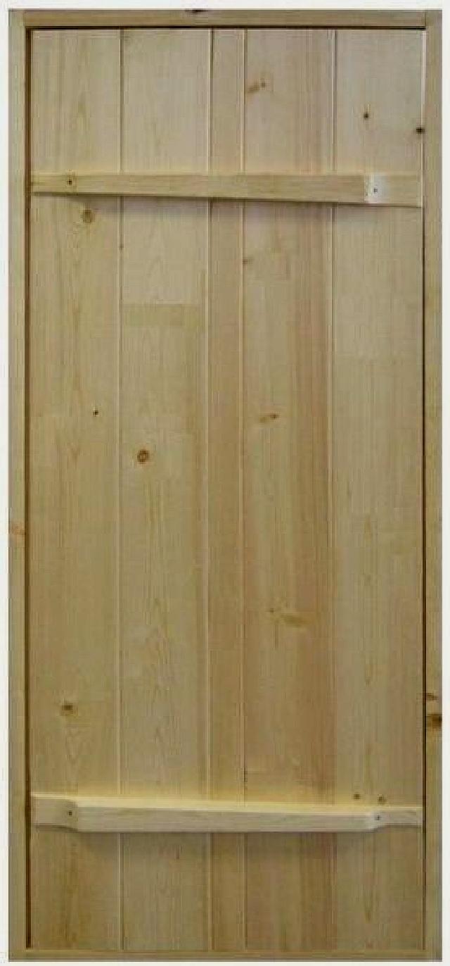 Дверь "Крестьянка" + короб, банная сосна, 1800*700 мм