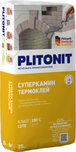 Клей плиточный 25кг термостойкий  Супер Камин Плитонит (48)