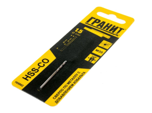 Сверло по металлу HSS-Co 1,5 х40/18 ГРАНИТ