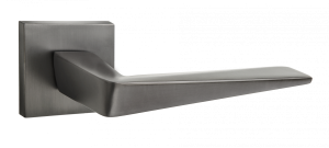 Ручка дверная Puerto SLIM 03 "Раф", квадр накл, никель супер мат. (20)