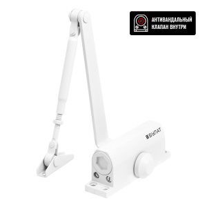 Доводчик БУЛАТ ULTIMATE ДД-60 A-W (25-80 кг) белый, морозостойкий (10)