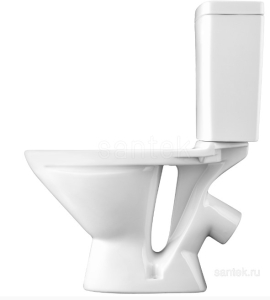 Унитаз компакт Santek Лига косой выпуск 2 режима сид. дюропласт (1/15)(_1_)