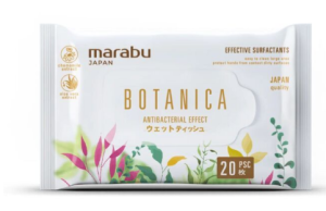 Салфетки влажные MARABU 200*180 /20 Botanica Япония(20)