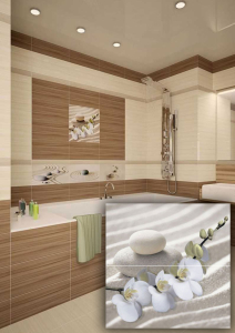 Панно Релакс из 2-х орхидея на песке 498*500 (уп.4компл)