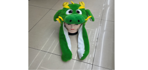 Шапка с поднимающимися ушками 201124 дракон