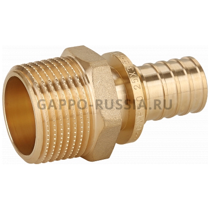 Переходник с НР латунь 25-3/4 GAPPO (10)(_10_)