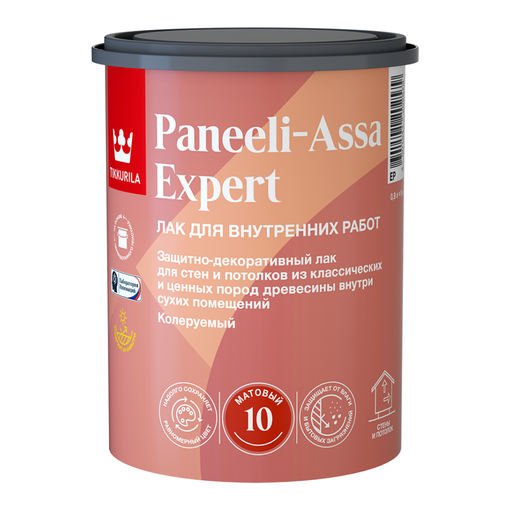 Лак интерьерный PANEELI-ASSA EXPERT EP мат 0,9л – купить в Улан-Удэ: цена,  характеристики, фото, доставка