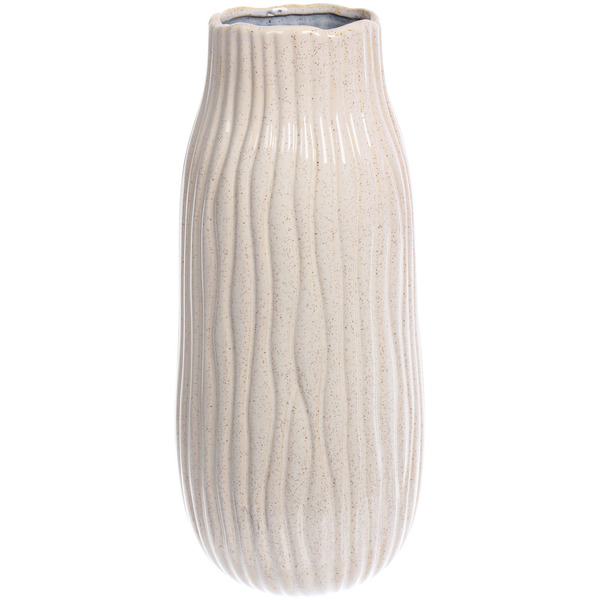 Ваза керамическая "Валенсия" 14*35см песочная