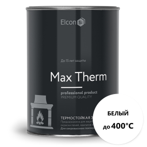 Термостойкая эмаль Elcon белая 400-700 град 0,8 кг (12)