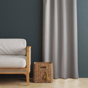 Штора портьерная жаккард однотонный серебро 135*180 1шт.