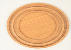 Тарелка бамбук круг 20*20*1,5 см