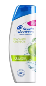 HEAD & SHOULDERS Шампунь против перхоти Яблочная свежесть 400мл(__)