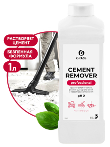 Средство моющее "Cement Remover" для удаления цемента, бетона, ржавых пятен(канистра 1л)(12)ТМ ГРАСС