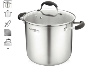 Кастрюля Vensal, 1529VS Belle  из нерж. стали 9л (24см) с крышкой