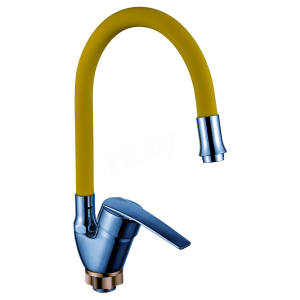 Смеситель для кухни с гибким изливом P58278-10 Желтый(__)