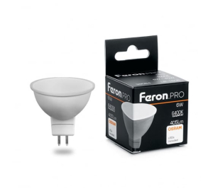 Лампа светодиодная 6Вт GU5.3 6400K Feron Pro(10)