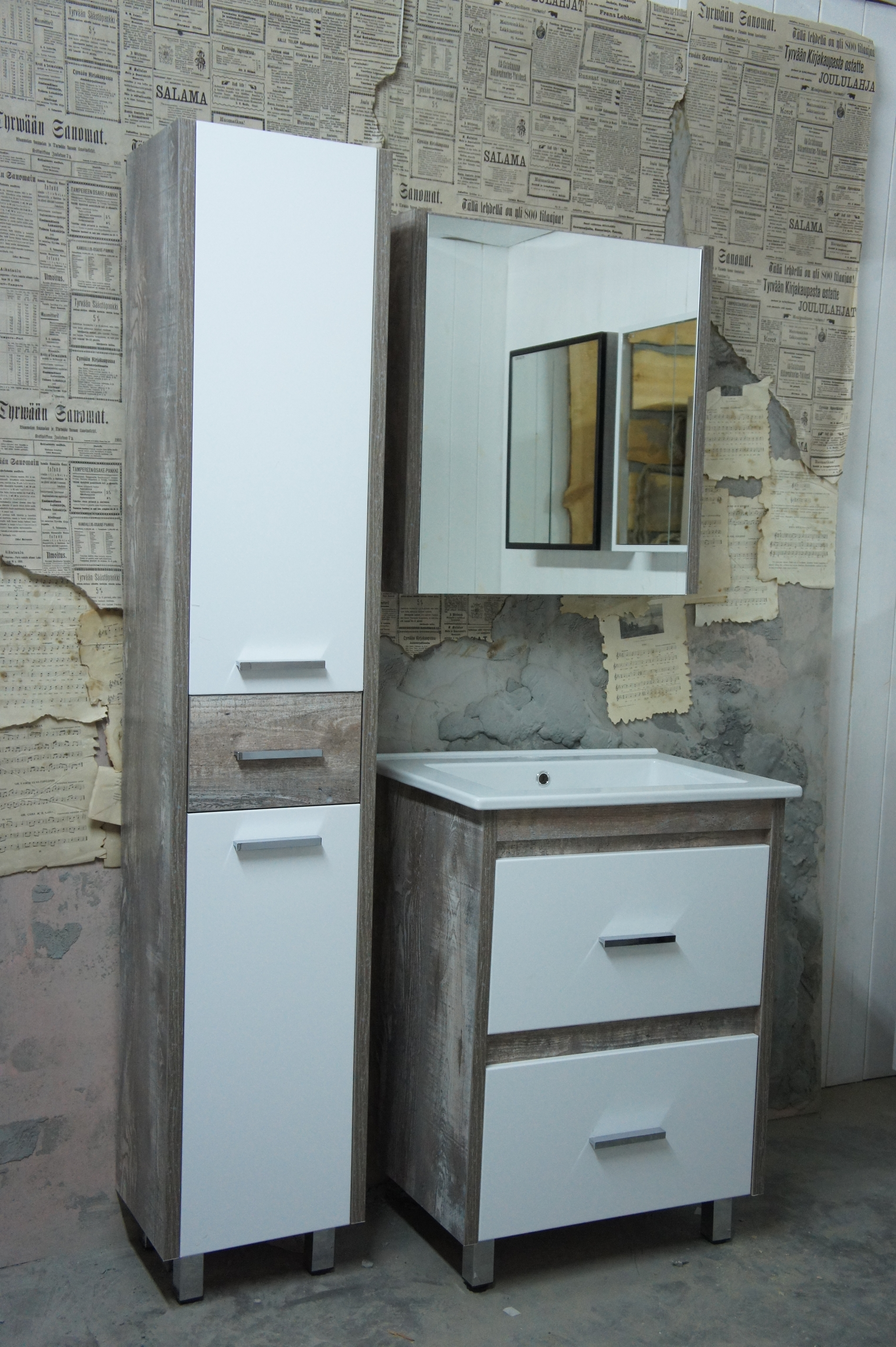 Шкаф-зеркало "Верона 65" антик (1)